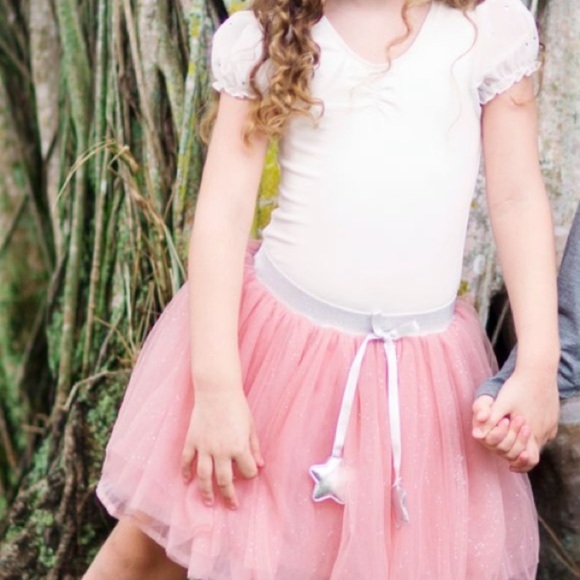 Angel’s Face Girls Bodysuit with Rhinestone Sleeve - Picture 7 of 7